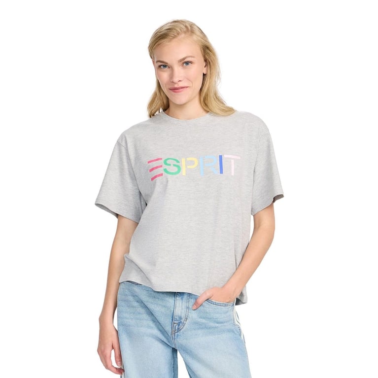 Model wearing a shirt from the Esprit collection at Warmart Canada