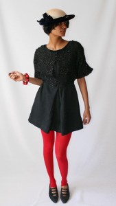 365 days black dress Vintage 1940s Hattie Carnegie Black Dress with Fur Trim and Jacket   ThisBlueBird