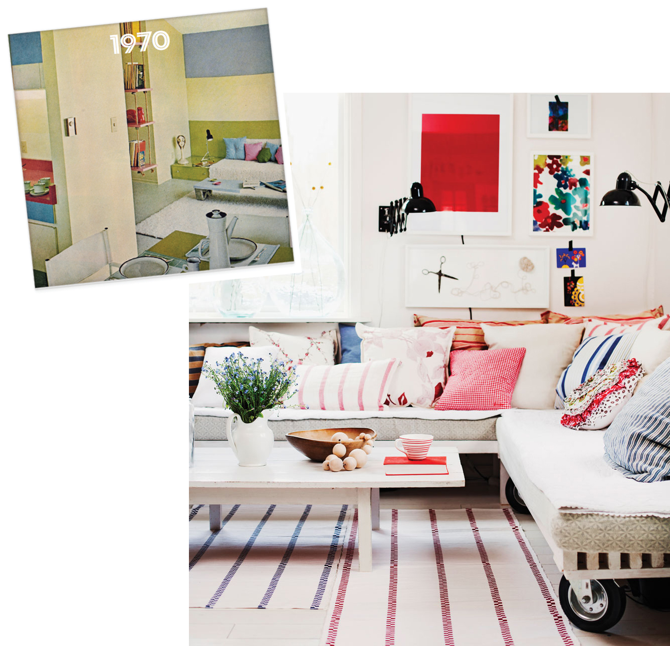 Five home design trends: Then and now - Chatelaine, image size:1337x1289