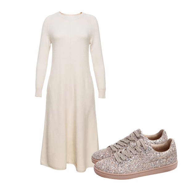 knit dress sneakers Justcyndithings on LTK