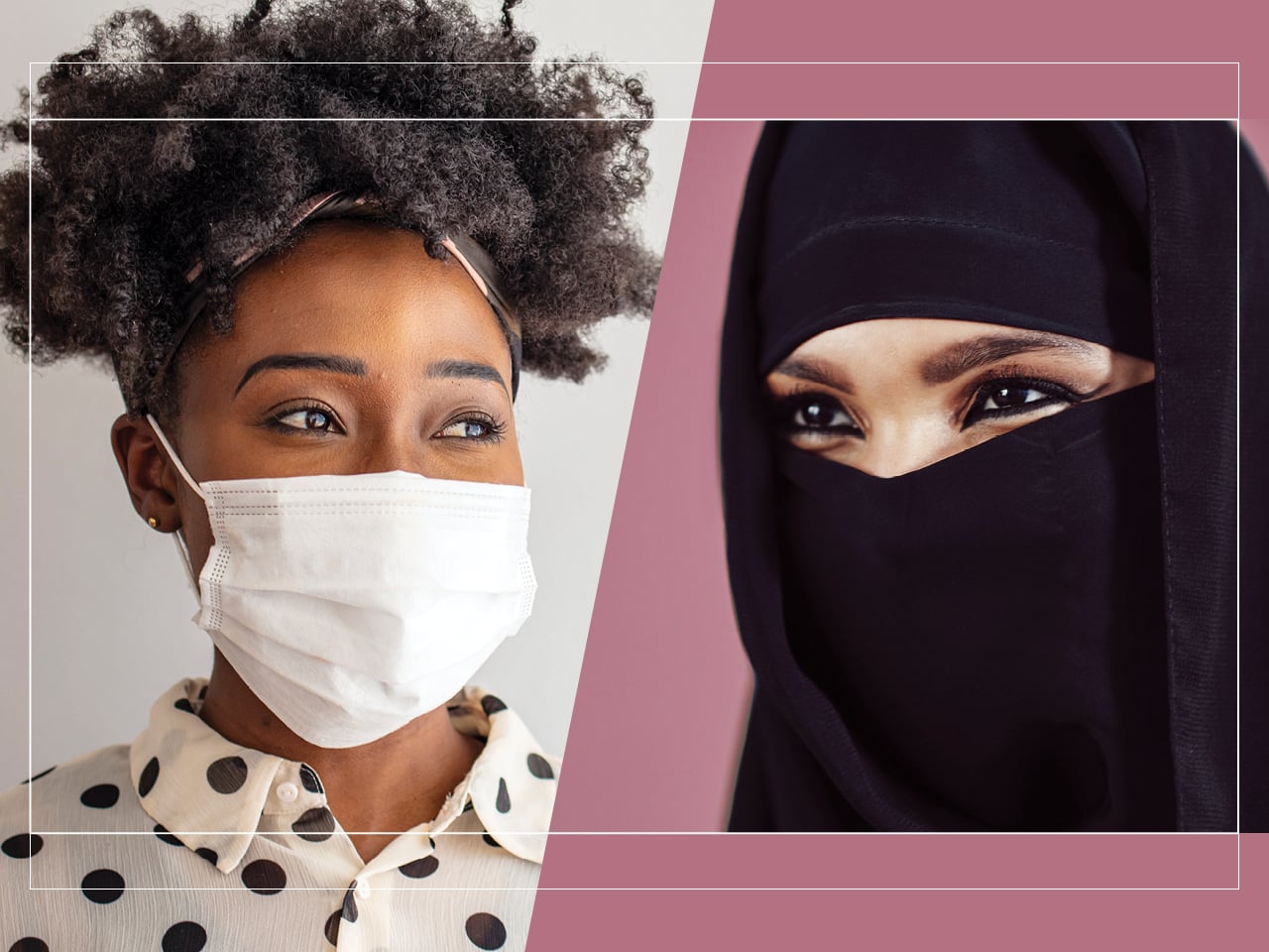 how to wear mask over hijab