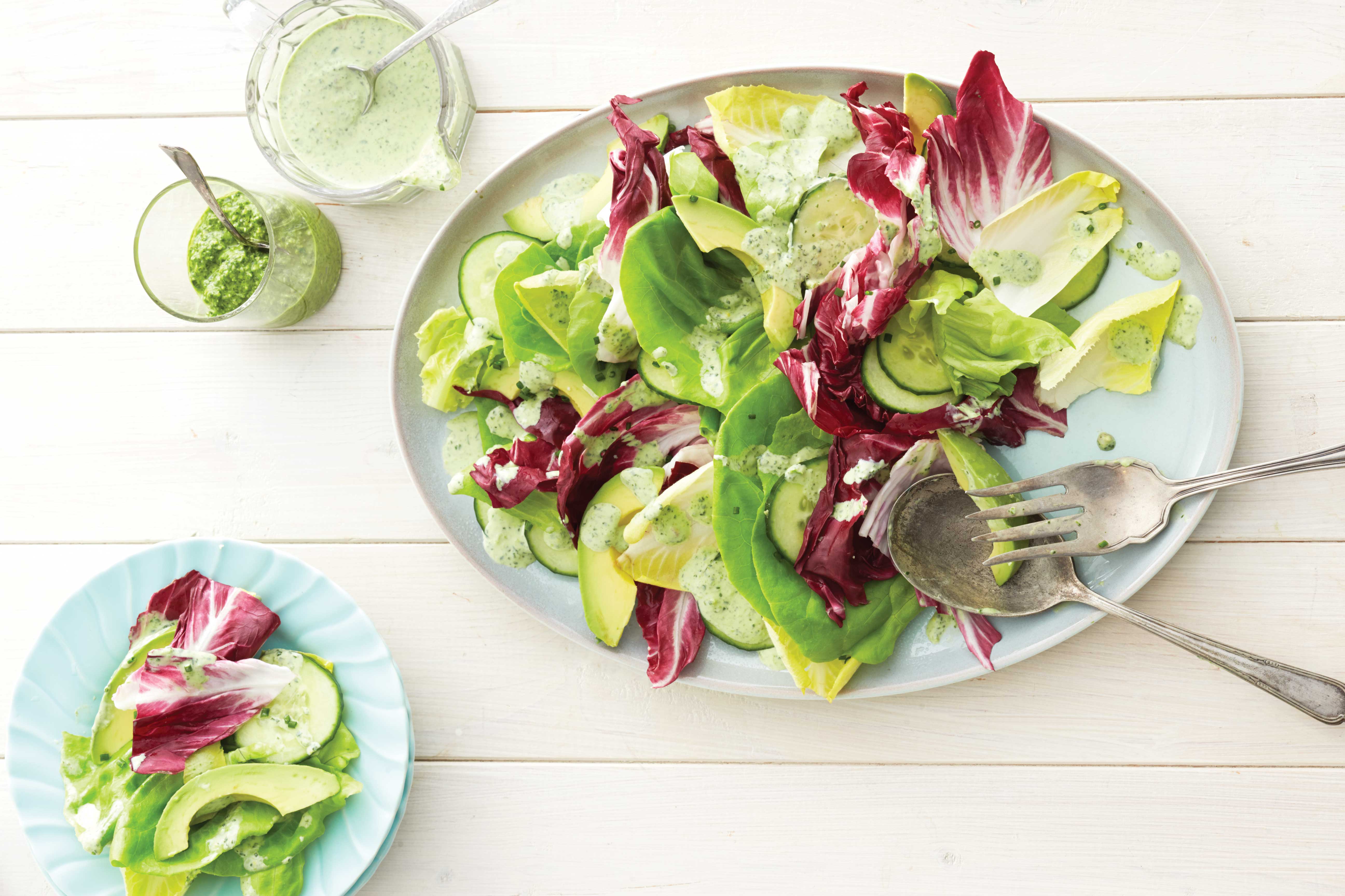 Creamy Basil-Pesto Salad